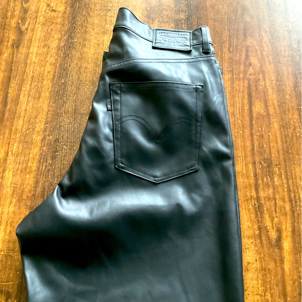 Levi’s Faux Leather Baggy Trouser Pants